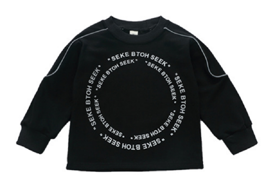 2021 Jungen drucken reflektierendes Mode-Sweatshirt