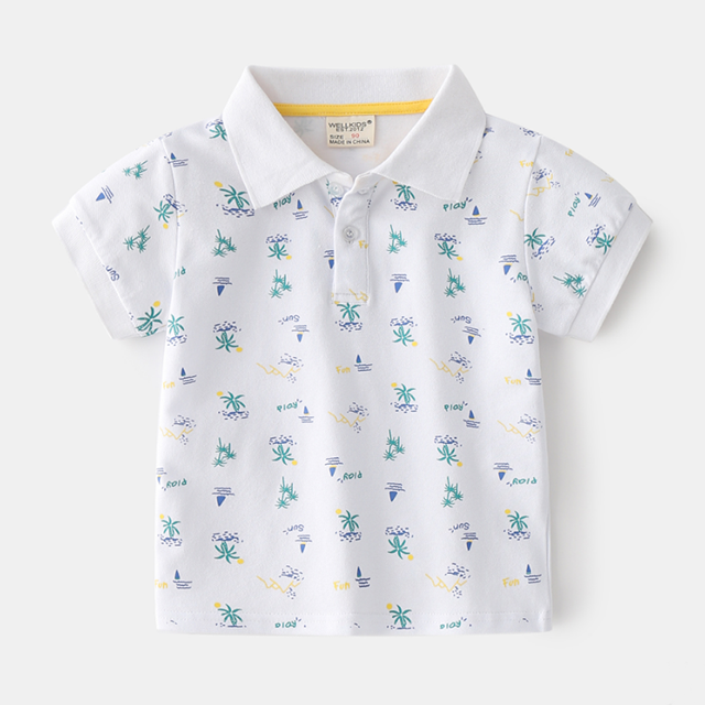 Hawaii AOP-Poloshirt für Jungen